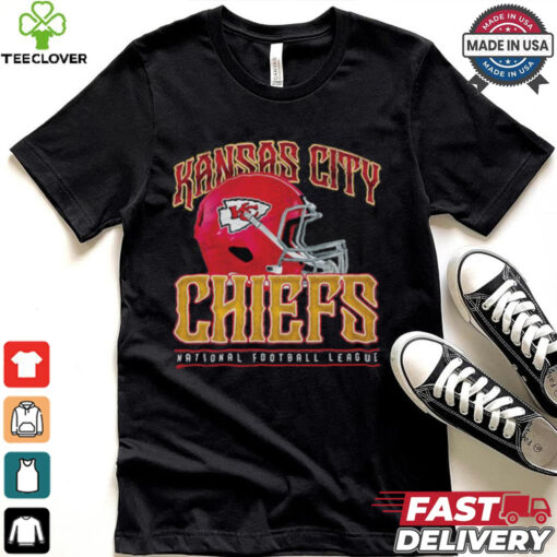 Kansas City Chiefs Helmet Garment Dyed Heavyweight T Shirt
