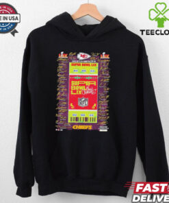 Kansas City Chiefs Highland Mint Super Bowl LIX signatures shirt
