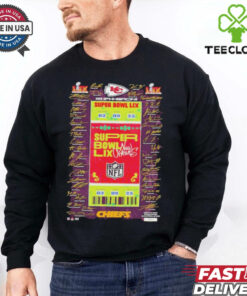 Kansas City Chiefs Highland Mint Super Bowl LIX signatures shirt