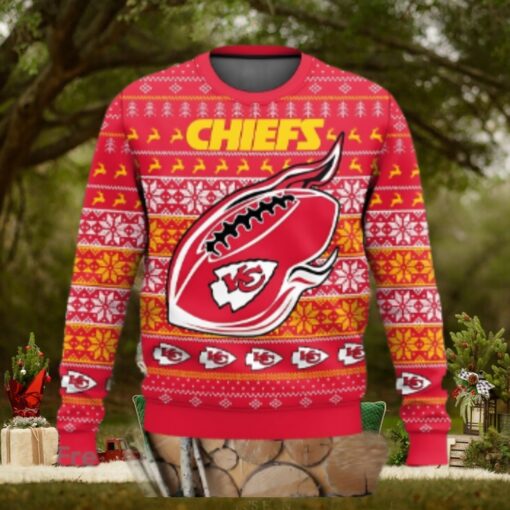 Kansas City Chiefs Holiday Touchdown Ugly Christmas Sweater