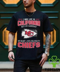 Kansas City Chiefs I May Live In California But I Belongs To Chiefs 2024 T Shirt