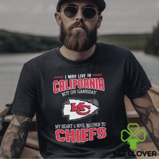 Kansas City Chiefs I May Live In California But I Belongs To Chiefs 2024 T Shirt