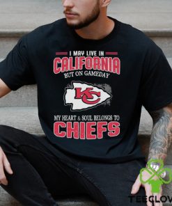 Kansas City Chiefs I May Live In California But I Belongs To Chiefs 2024 T Shirt