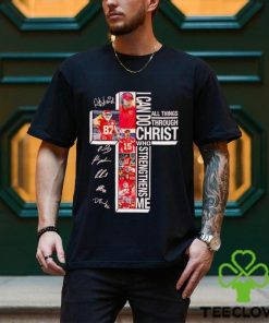 Kansas City Chiefs I can do all things through Christ who strengthens me signatures shirt