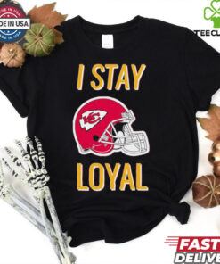 Kansas City Chiefs I stay loyal helmet shirt