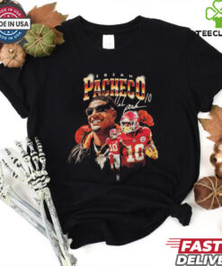 Kansas City Chiefs Isiah Pacheco Signature Graphic NFL T-shirt featuring a bold design with Isiah Pacheco's signature and his team pride.