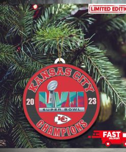 Kansas City Chiefs LVII Super Bowl 2023 Trophy Champions Christmas Tree Decorations Ornament