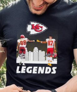 Kansas City Chiefs Legend Tony Gonzalez And Travis Kelce Signatures Shirt