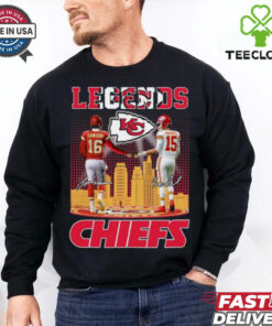 Kansas City Chiefs Legends Dawson And Mahomes T Shirt