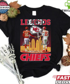 Kansas City Chiefs Legends Dawson And Mahomes T Shirt