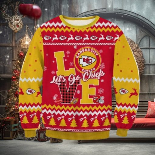 Kansas City Chiefs Love Ugly Sweater Christmas Gift For Men And Women