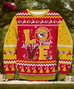 Kansas City Chiefs Love Ugly Sweater Christmas Gift For Men And Women