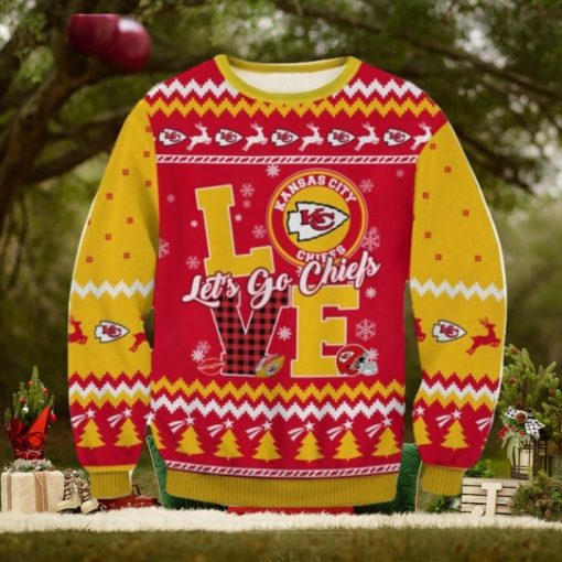 Kansas City Chiefs Love Ugly Sweater Christmas Gift For Men And Women