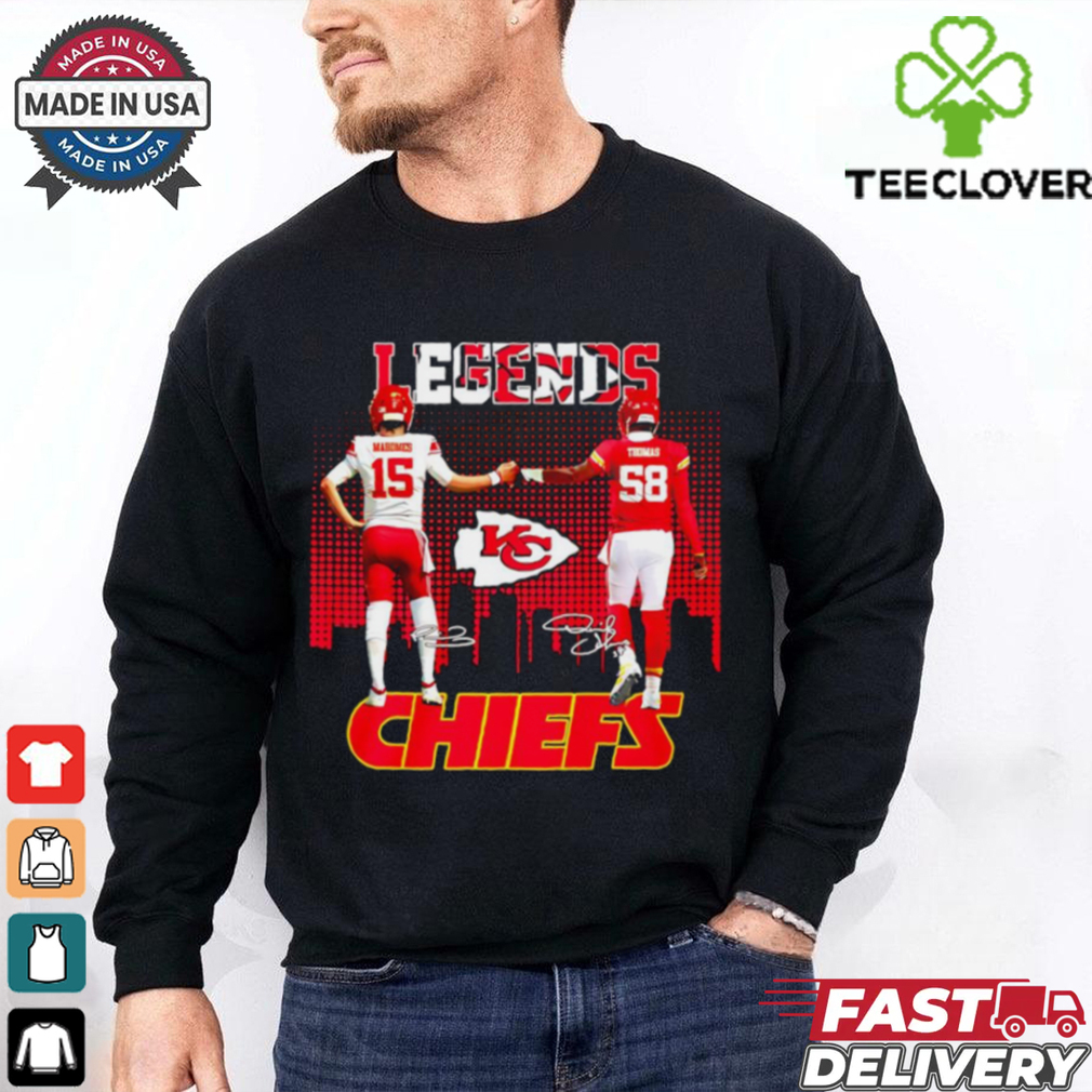 Kansas City Chiefs Mahomes and Thomas skyline shirt Kansas City Chiefs Mahomes and Thomas skyline shirt