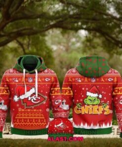 Kansas City Chiefs Merry Christmas Ugly Hoodie Sweatshirt