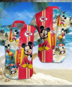 Kansas City Chiefs Mickey Mouse Hawaiian Shirt 1 Kansas City Chiefs Mickey Mouse Hawaiian Shirt