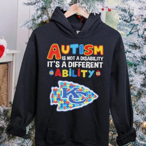 Kansas City Chiefs NFL Autism Is Not A Disability 2024 Shirt