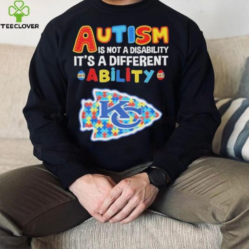 Kansas City Chiefs NFL Autism Is Not A Disability 2024 Shirt