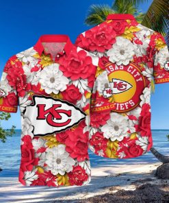 Kansas City Chiefs NFL Flower Custom Summer Football All Over Printed 3D Hawaiian Shirt