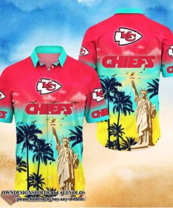 Kansas City Chiefs NFL Flower Summer Football 3D Full Print Hawaiian Shirt