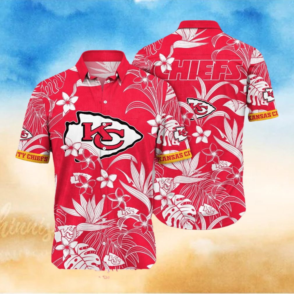 Kansas City Chiefs NFL Flower Summer Football All Over Print Classic Hawaiian Shirt