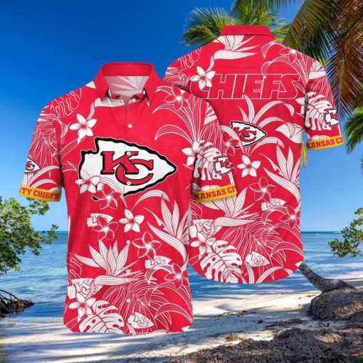 Kansas City Chiefs NFL Flower Summer Football All Over Print Classic Hawaiian Shirt