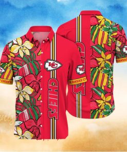Kansas City Chiefs NFL Flower Summer Football For Fans All Over Print Unisex Hawaiian Shirt