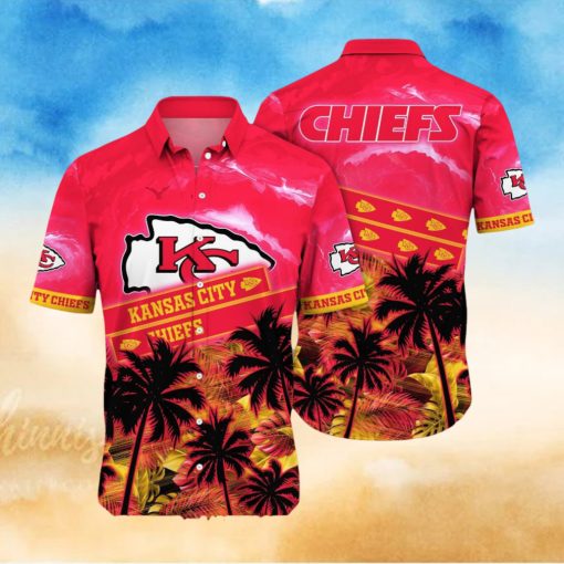 Kansas City Chiefs NFL Flower Summer Football Full Printed 3D Hawaiian Shirt