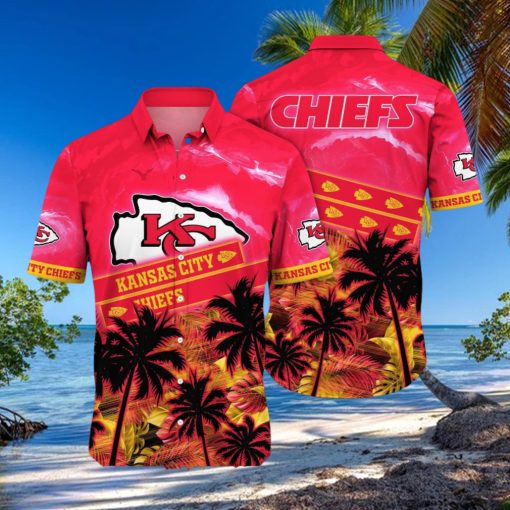 Kansas City Chiefs NFL Flower Summer Football Full Printed 3D Hawaiian Shirt