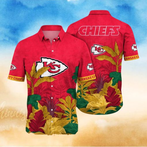 Kansas City Chiefs NFL Flower Summer Football Full Printed Unisex Hawaiian Shirt