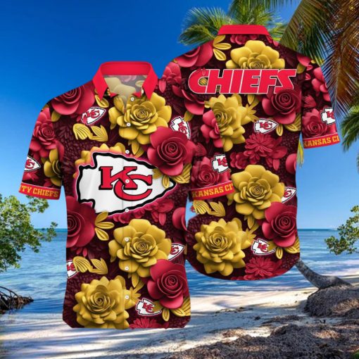 Kansas City Chiefs NFL Flower Summer Football Hot Fashion Hawaiian Shirt