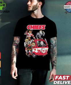 Kansas City Chiefs NFL Horror Characters Movie Hippie Halloween Shirt