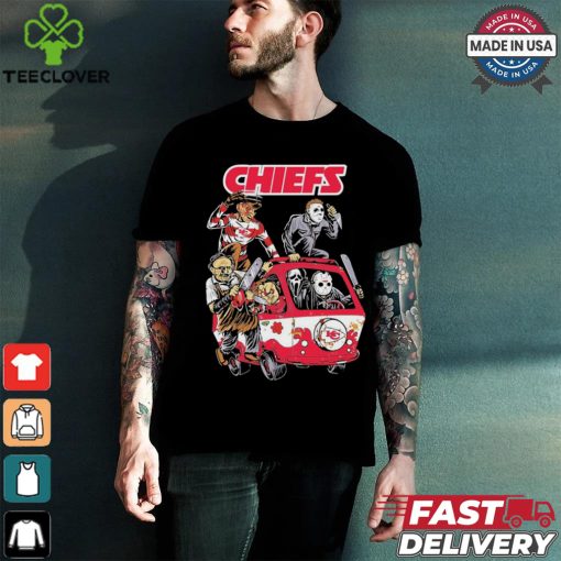 Kansas City Chiefs NFL Horror Characters Movie Hippie Halloween Shirt