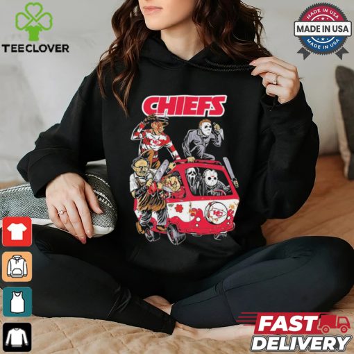 Kansas City Chiefs NFL Horror Characters Movie Hippie Halloween Shirt