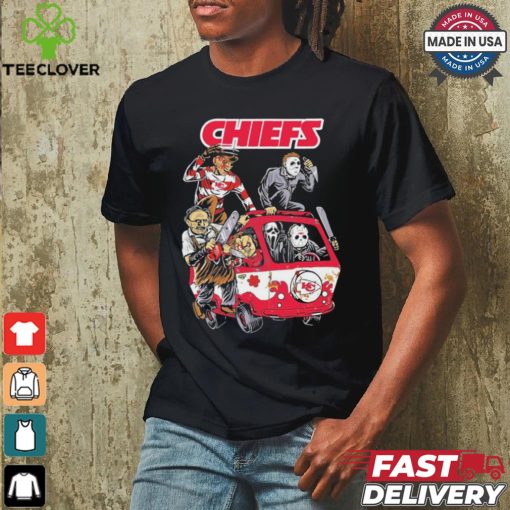 Kansas City Chiefs NFL Horror Characters Movie Hippie Halloween Shirt