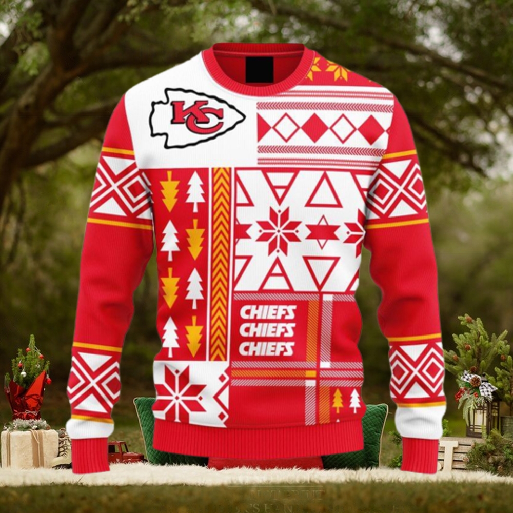 Kansas City Chiefs NFL Limited Ugly Sweater Sweatshirt Soft Gift Christmas  - Limotees