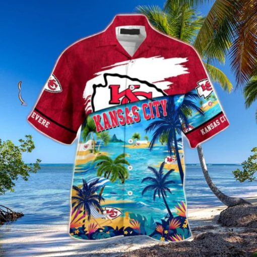 Kansas City Chiefs NFL Personalized Hawaiian Shirt Beach Shorts