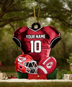 Kansas City Chiefs NFL Sport Ornament Custom Name And Number