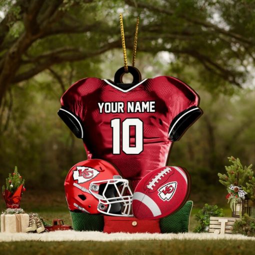 Kansas City Chiefs NFL Sport Ornament Custom Name And Number