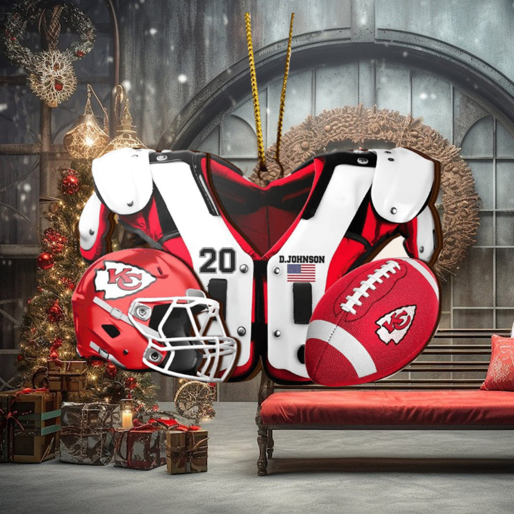 Kansas City Chiefs NFL Sport Ornament Custom Your Name And Number Kansas City Chiefs NFL Sport Ornament Custom Your Name And Number