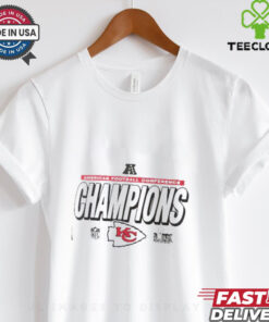 Kansas City Chiefs Nike 2024 AFC Champions Locker Room Trophy Collection Super Bowl LIX Bound Unisex T Shirt