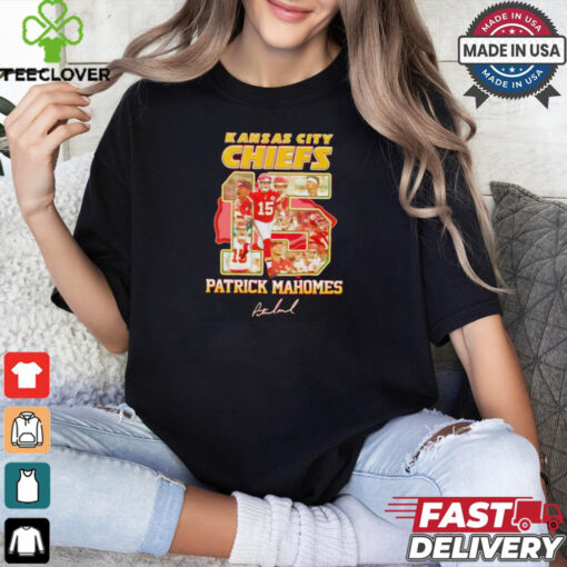 Kansas City Chiefs Patrick Mahomes 15 Signature NFL 2024 season shirt