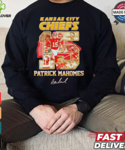 Kansas City Chiefs Patrick Mahomes 15 signature shirt