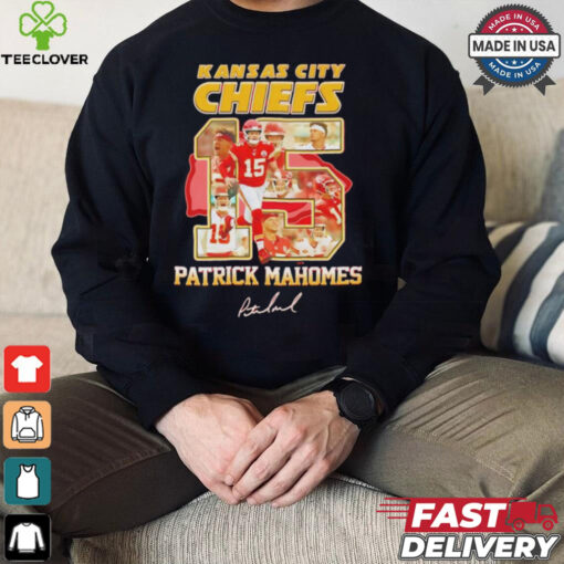 Kansas City Chiefs Patrick Mahomes 15 signature shirt