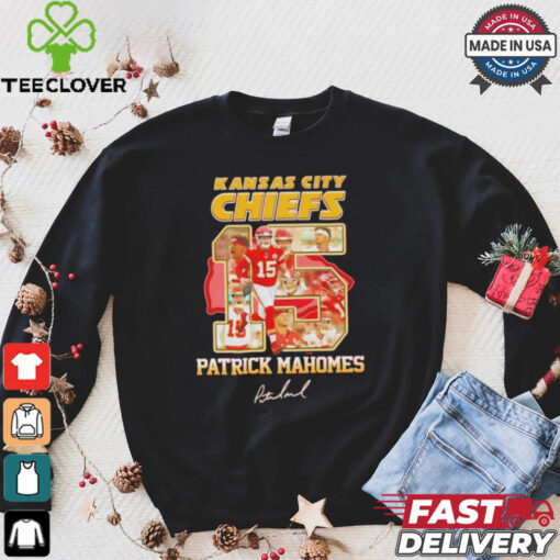 Kansas City Chiefs Patrick Mahomes 15 signature shirt