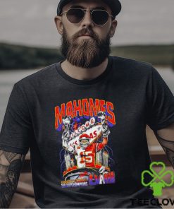Kansas City Chiefs Patrick Mahomes Super Bowl LVIII Champs skeleton shirt