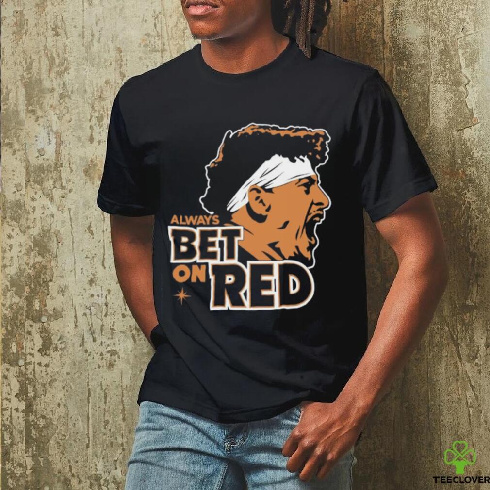 Kansas City Chiefs Patrick Mahomes bet on red shirt Kansas City Chiefs Patrick Mahomes bet on red shirt