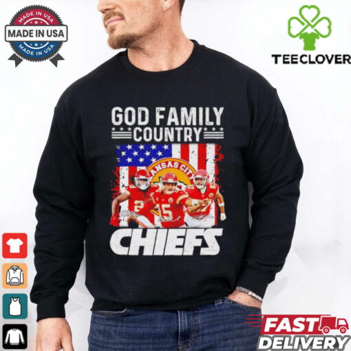 Kansas City Chiefs Patrick Mahomes god family country Chiefs signatures shirt