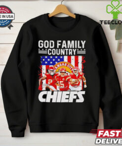 Kansas City Chiefs Patrick Mahomes god family country Chiefs signatures shirt