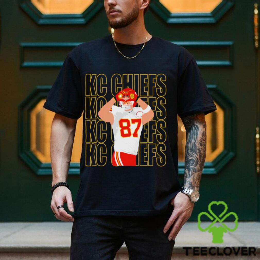 Kansas City Chiefs Player 87 Travis Kelce Heart Hands Shirt Kansas City Chiefs Player 87 Travis Kelce Heart Hands Shirt